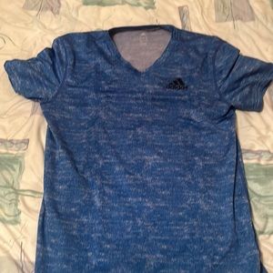 Adidas blue shirt, size medium